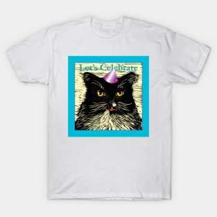 Celebrating Cat T-Shirt